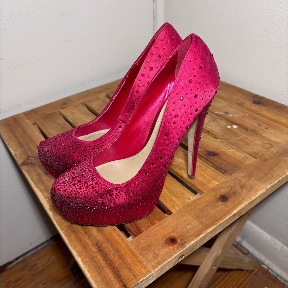 Aldo Studded Stiletto Platform Heels